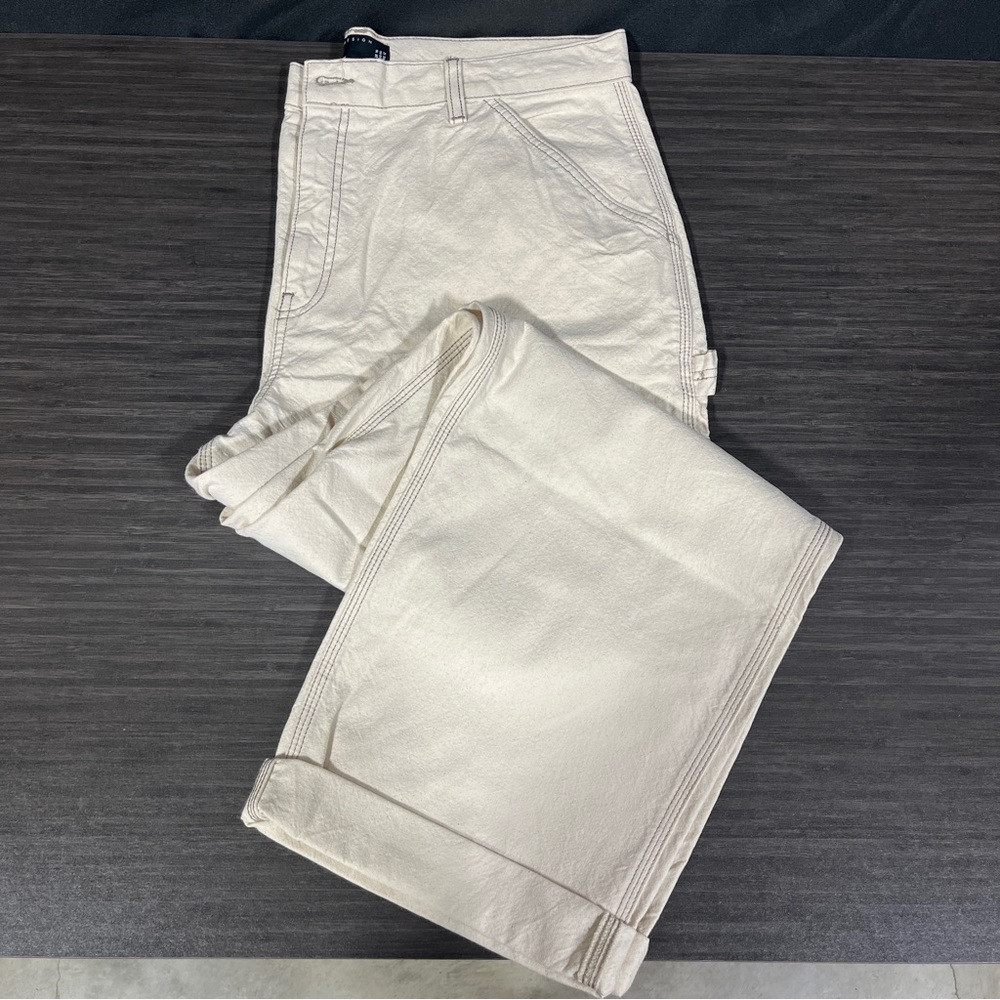 ASOS Design Cream Cuffed Cargo US 12 NWOT